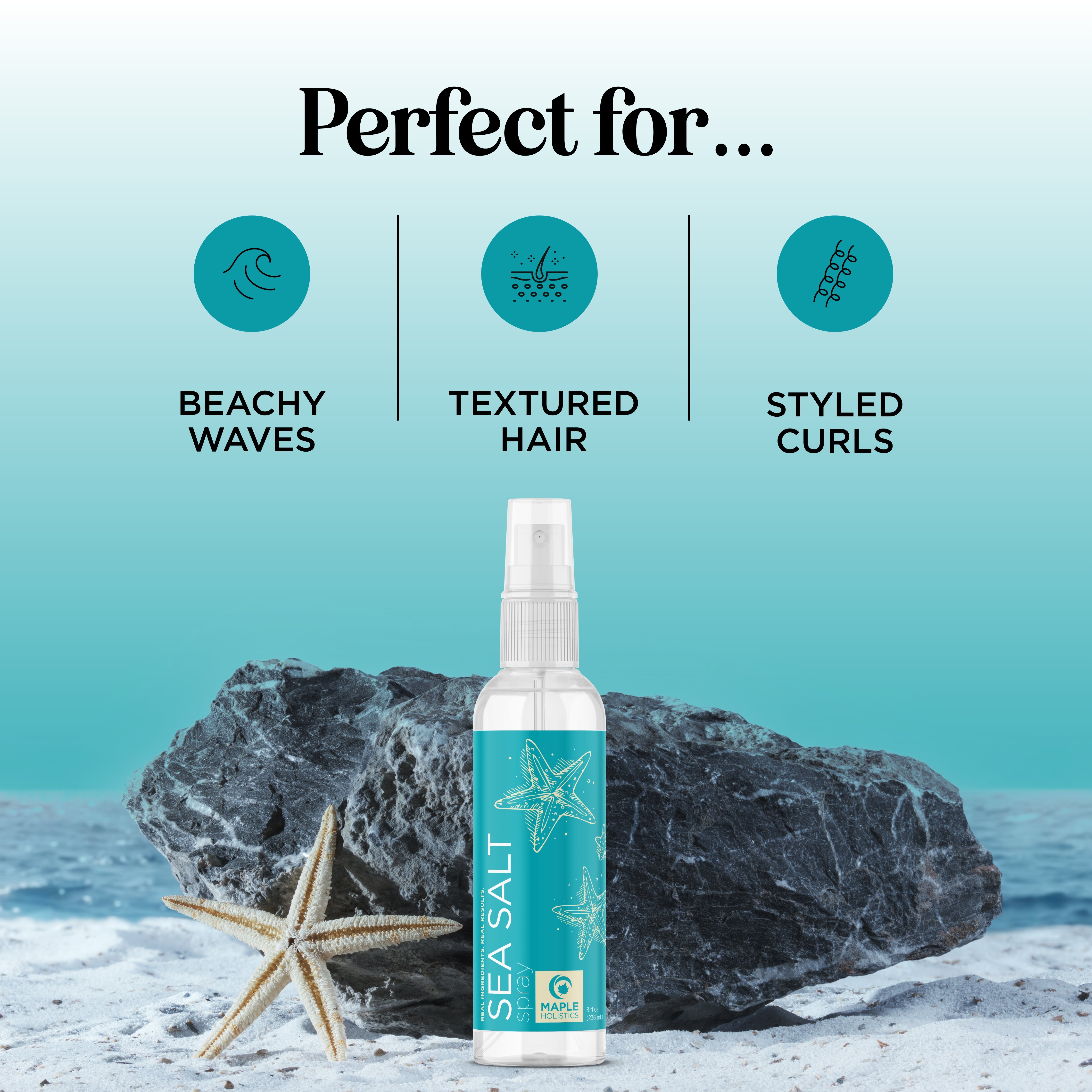 Best Sea Salt Spray for Beachy Waves - Volumizing & Texturizing Hair Spray for Natural, Effortless Style - Perfect for Beach Days, Travel & Everyday Use