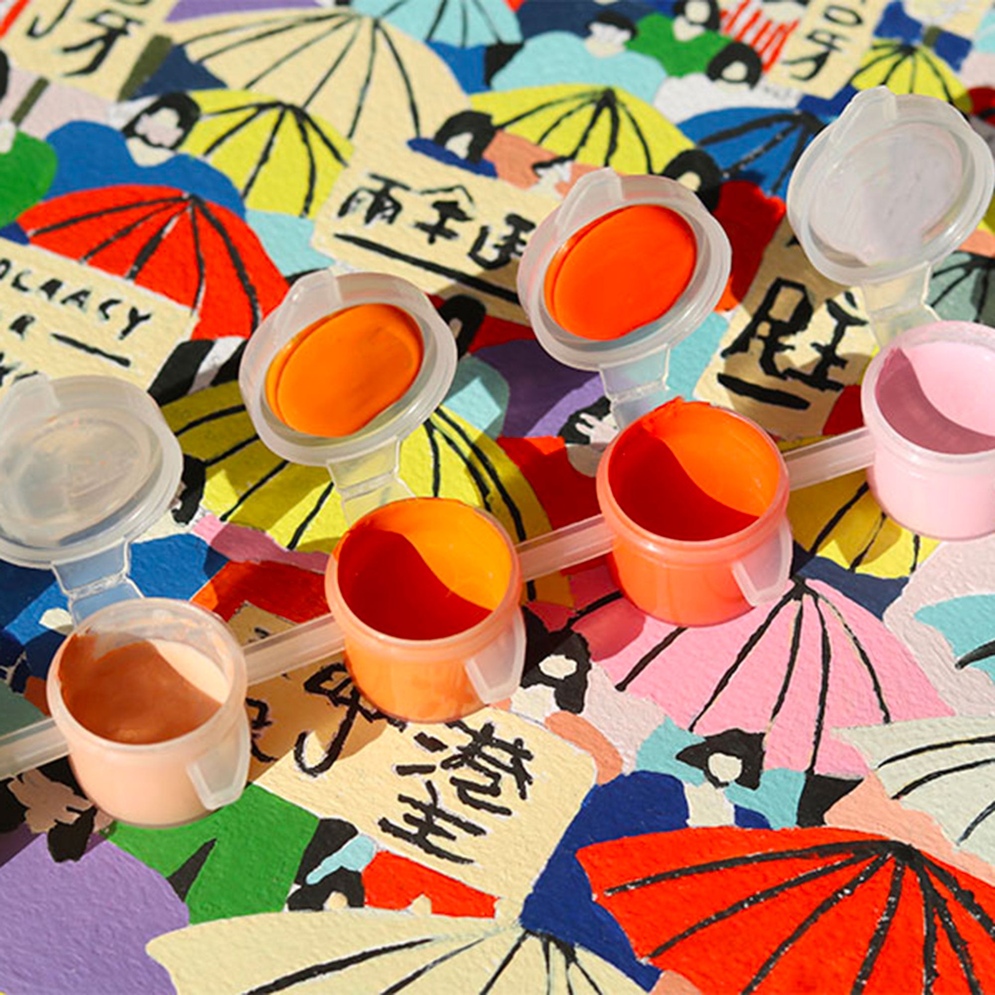 Custom Paint by Numbers Kit - Umbrella Revolution DIY Art for Adults & Beginners | Perfect for Home Decor, Gifts & Relaxation