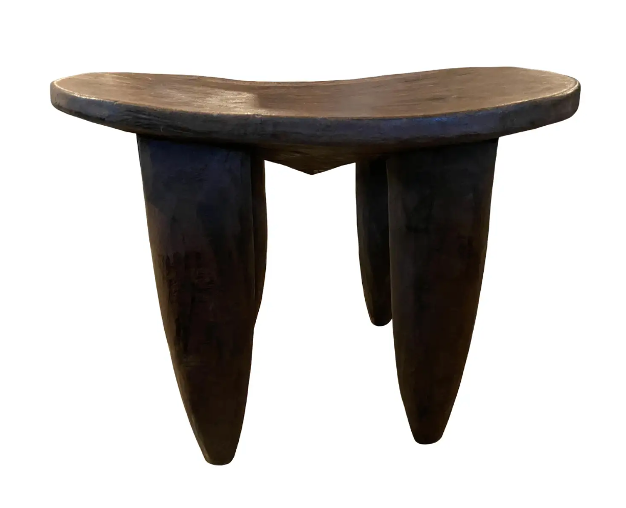 Authentic Senufo Handcrafted Wooden Table - African Tribal Art Furniture for Living Room, Dining Room & Home Decor