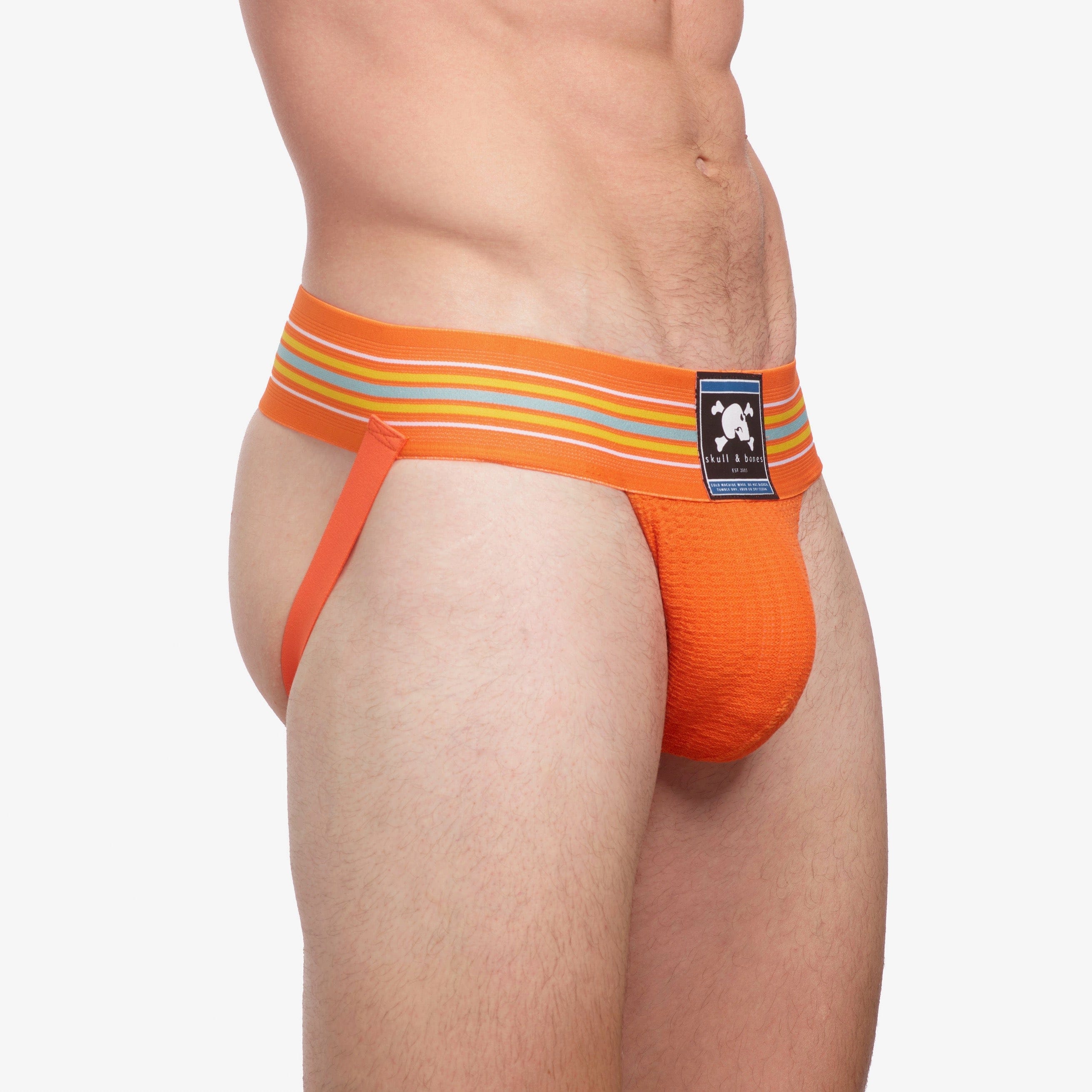 Locker Room Jock Orange - Premium Athletic Jockstrap for Men's Sports & Workout Support | Perfect for Gym, Running, Football & Basketball