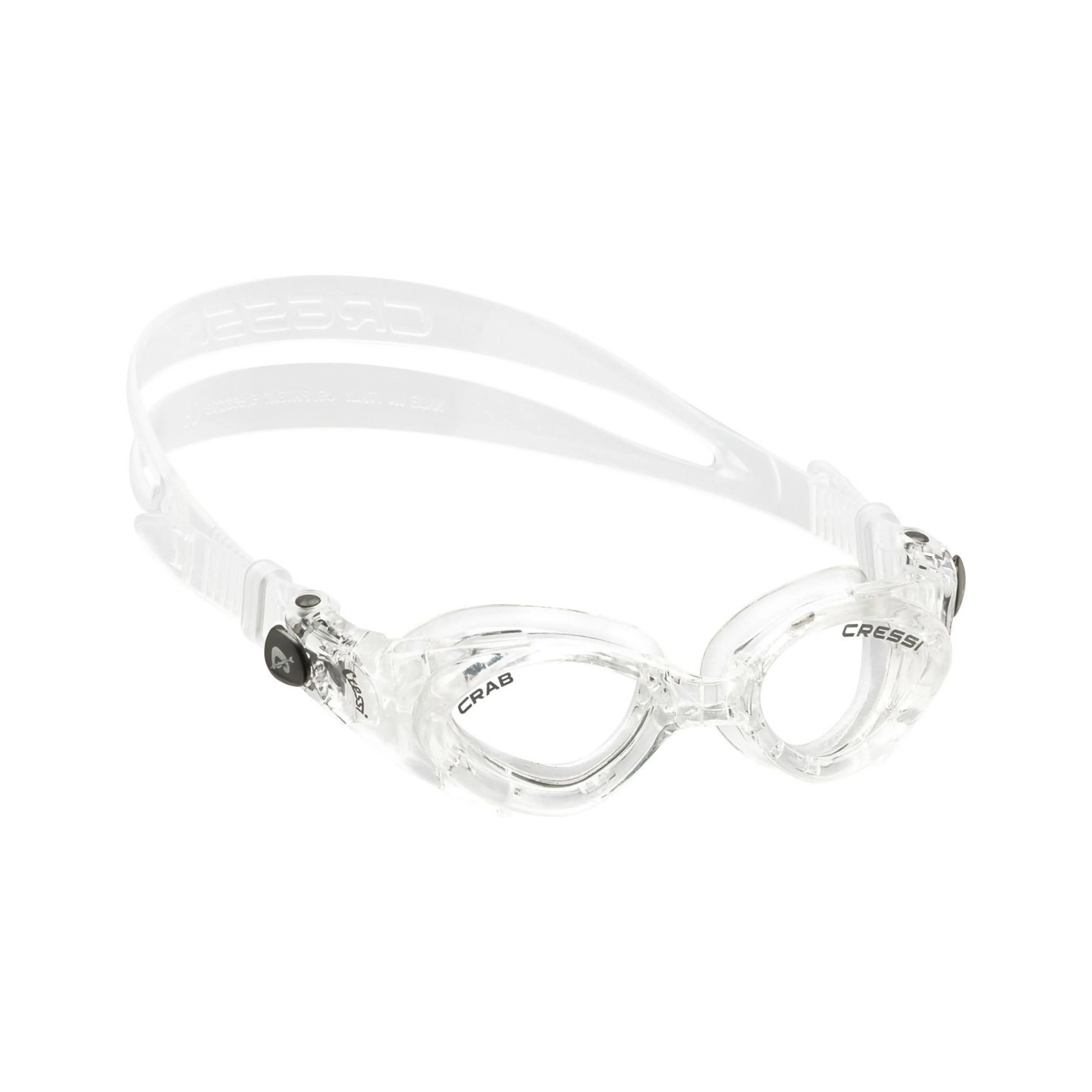 CRAB KID Cressi Swim Goggles for Toddlers 2-7 Years Old | Anti-Fog UV Protection Kids Swimming Goggles | Perfect for Pool, Beach & Swimming Lessons