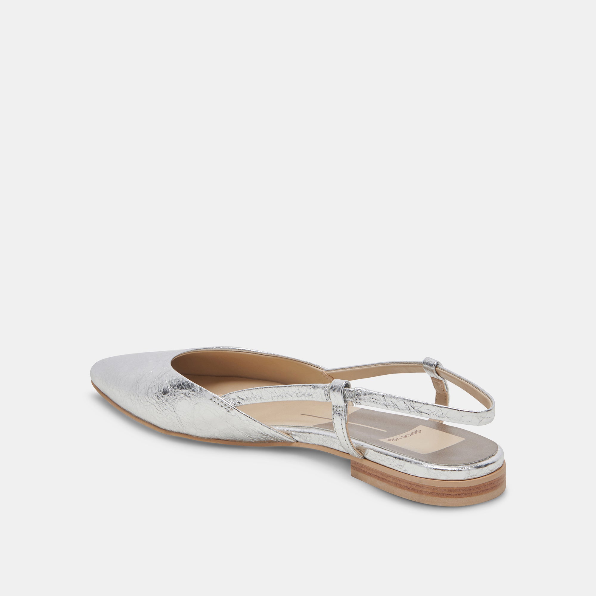NARAH Women's Silver Metallic Leather Flats - Comfortable & Stylish Ballet Shoes for Work, Casual Wear & Special Occasions