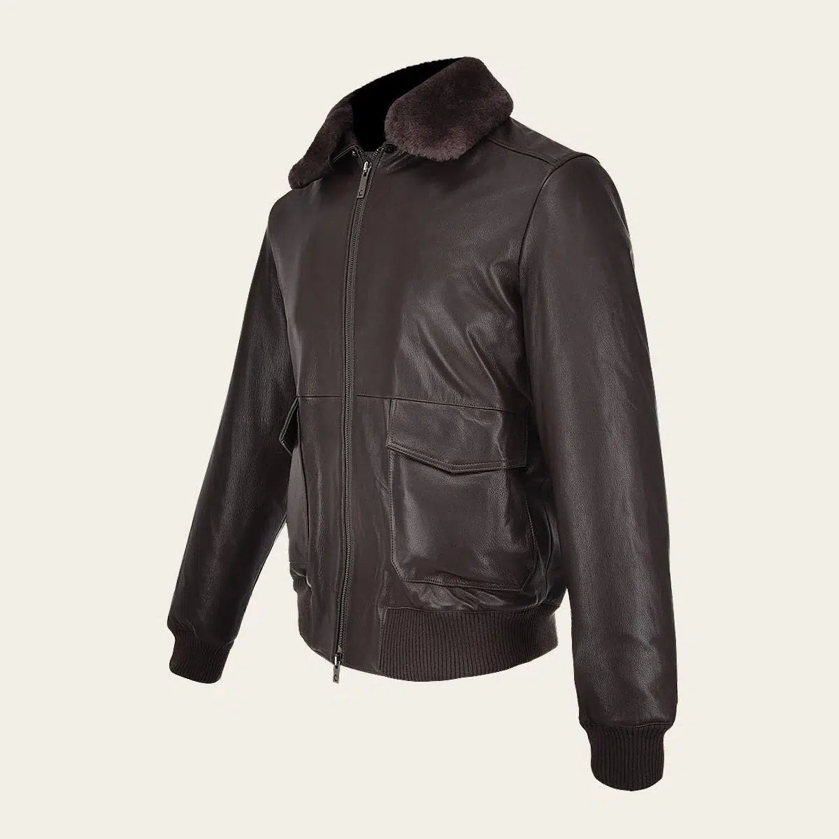 Men's Aviator Leather Jacket - Cuadra Brown Casual Fashion Dress Jacket for Stylish Outfits | Perfect for Daily Wear, Travel & Outdoor Adventures