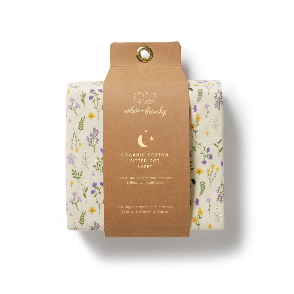 Bella Floral Organic Cotton Sheet Set - Soft Breathable Bedding for Comfortable Sleep - Perfect for Master Bedroom, Guest Room & Nursery