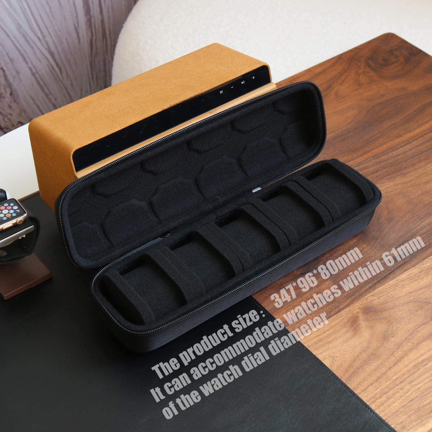 Premium Travel Watch Case for Men & Women - Portable Single Watch Storage Box & Organizer for Wristwatches & Smartwatches | Perfect for Business Trips, Vacations & Daily Use