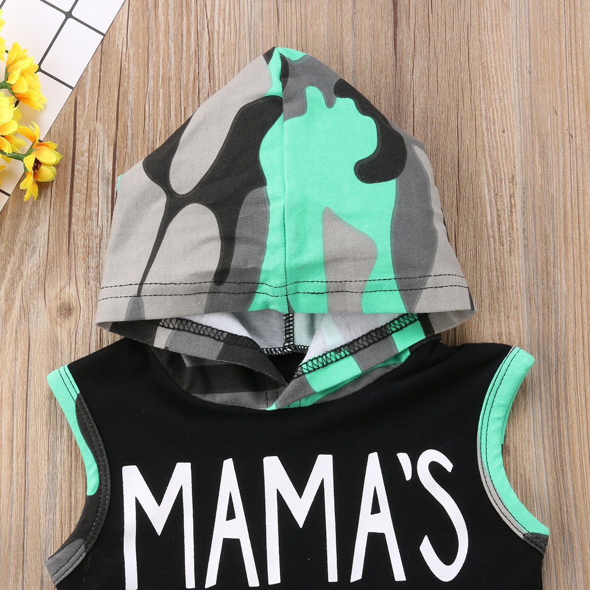 Toddler Boys Summer Outfits - 2-Piece Sleeveless Hooded Shirt & Shorts Set | Breathable Cotton Playwear for Active Kids | Perfect for Playdates, Beach Trips & Summer Adventures