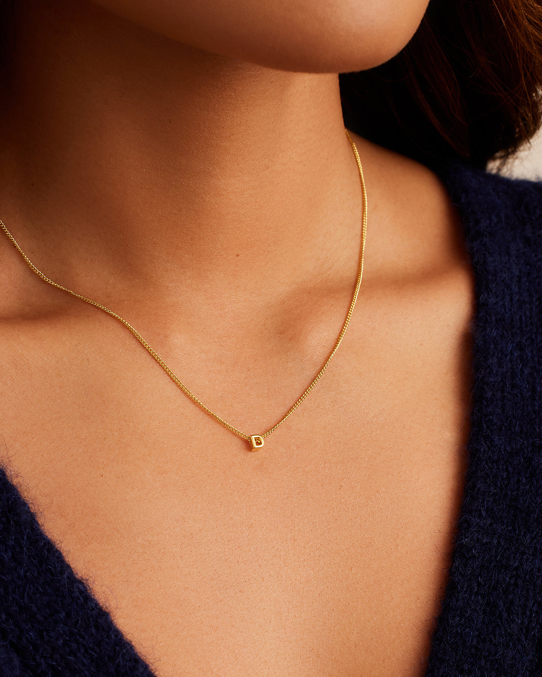 Wilder Mini Alphabet Necklace - Personalized Initial Pendant Jewelry for Women | Perfect Gift for Birthday, Anniversary & Everyday Wear