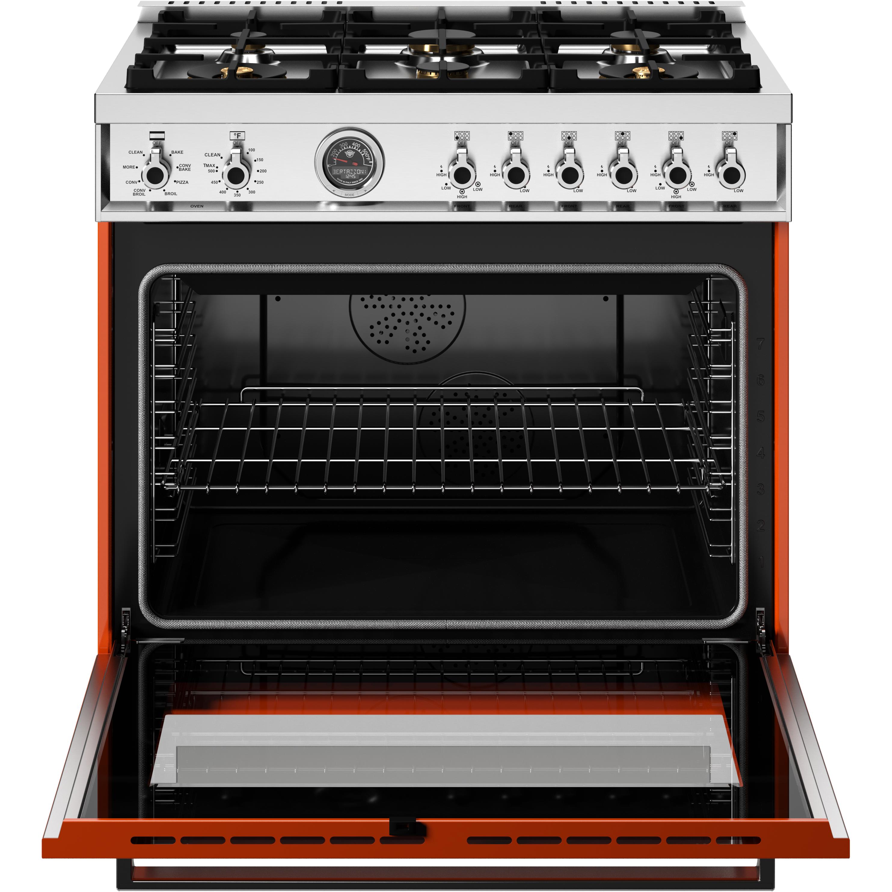 Bertazzoni PRO366BCFEPART 36 Inch Freestanding Dual Fuel Range - Professional Gas & Electric Oven for Home Chefs | Perfect for Modern Kitchens, Cooking Enthusiasts & Entertaining