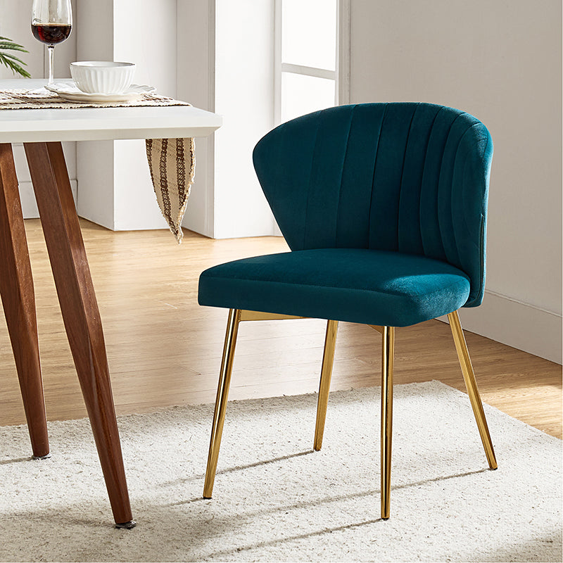 Luxury Aruna Velvet Upholstered Accent Chair - Soft Velvet Fabric, Comfortable Seating for Living Room, Bedroom, or Office - Elegant Home Decor & Stylish Furniture