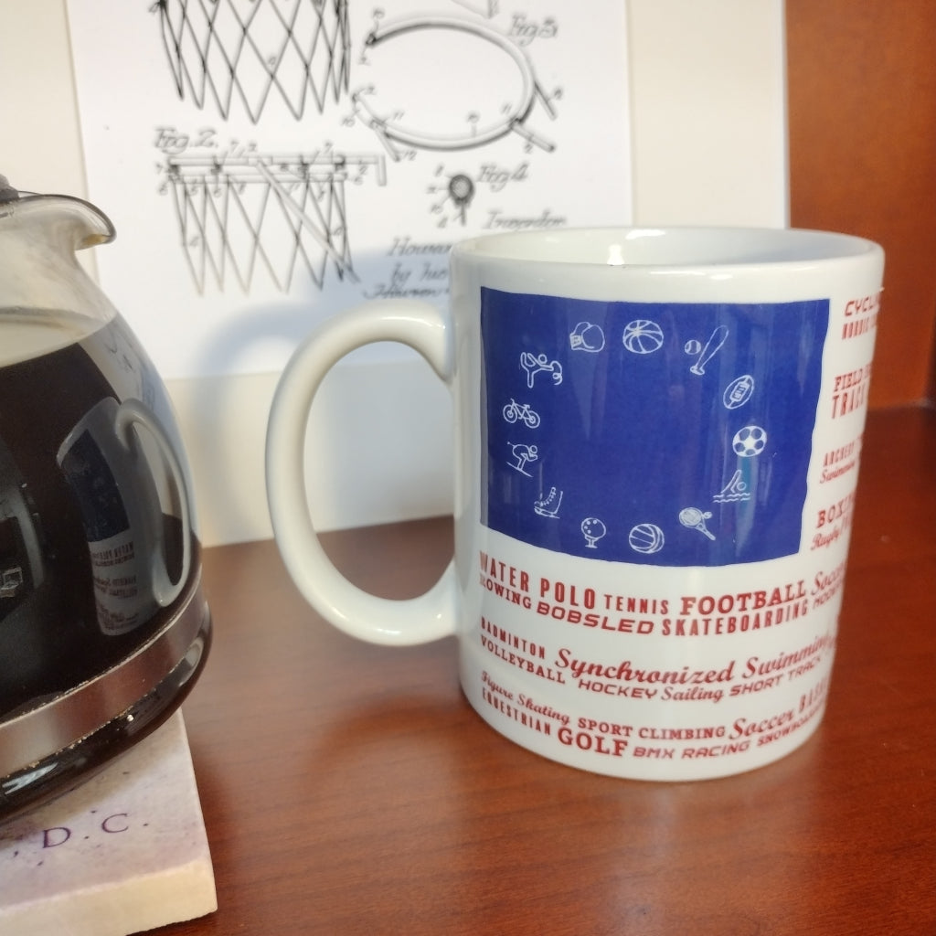 All American Sports Coffee Mug - Insulated Stainless Steel Travel Tumbler for Hot & Cold Drinks - Perfect for Baseball, Football, Basketball Fans - Great Gift for Game Day, Office & Outdoor Activities