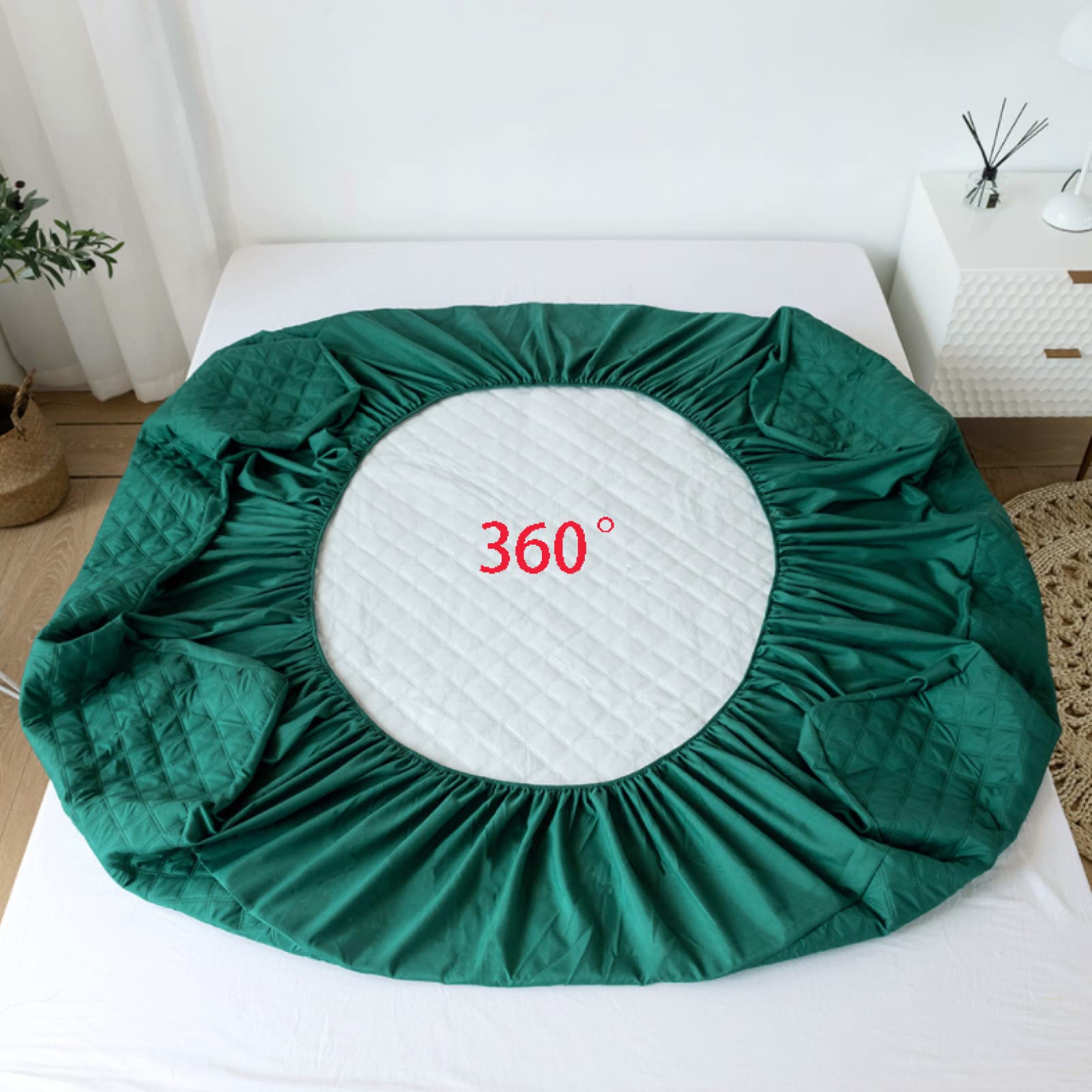 Waterproof Quilted Mattress Protector - Deep Pocket Fitted Sheet for Full, Queen, King & Twin XL Beds (99x190cm+35cm) - Kids Bedroom & Hotel Use, Solid Black - Ideal for Allergy Protection & Spill Prevention
