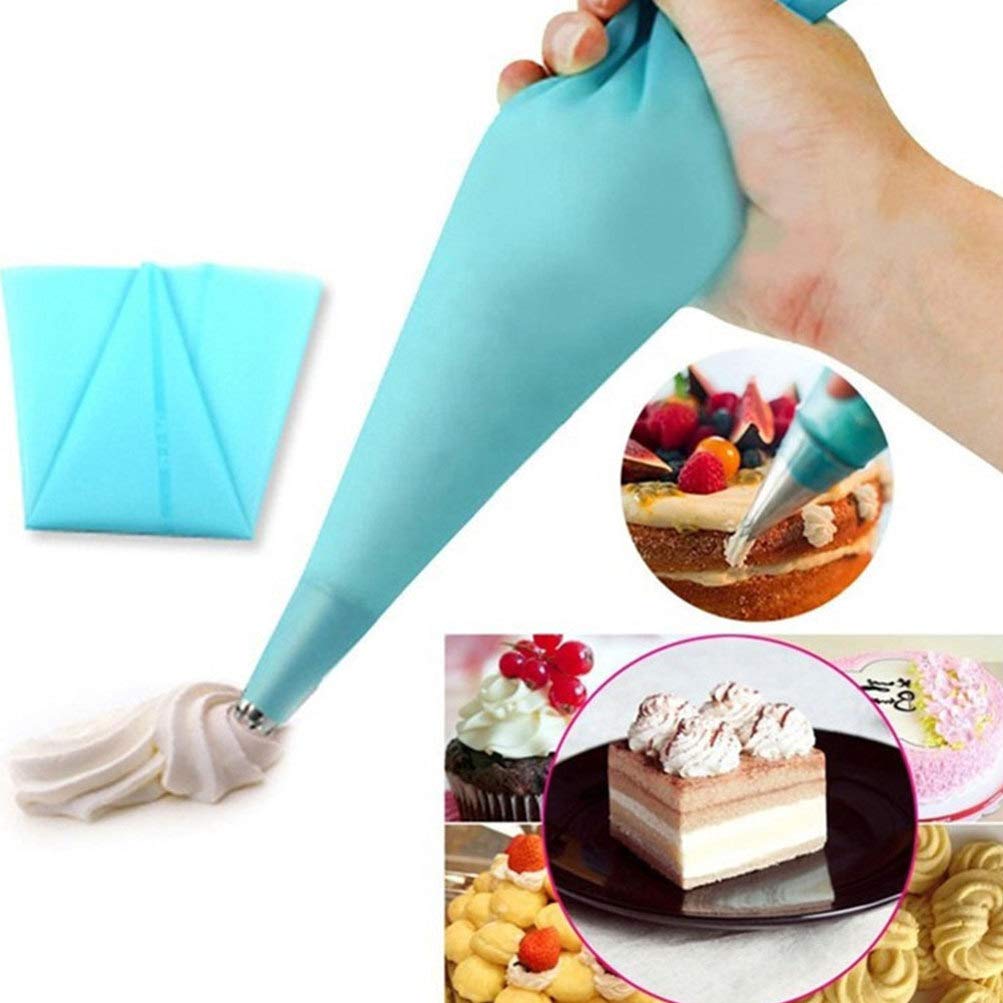 Hemoton 8-Piece Reusable Cake Decorating Bags Set - Icing Piping Bags, Frosting Bags & Pastry Tools for Cupcakes, Cakes, Cookies - Perfect for Birthday Parties, Wedding Cakes & Baking Decorations