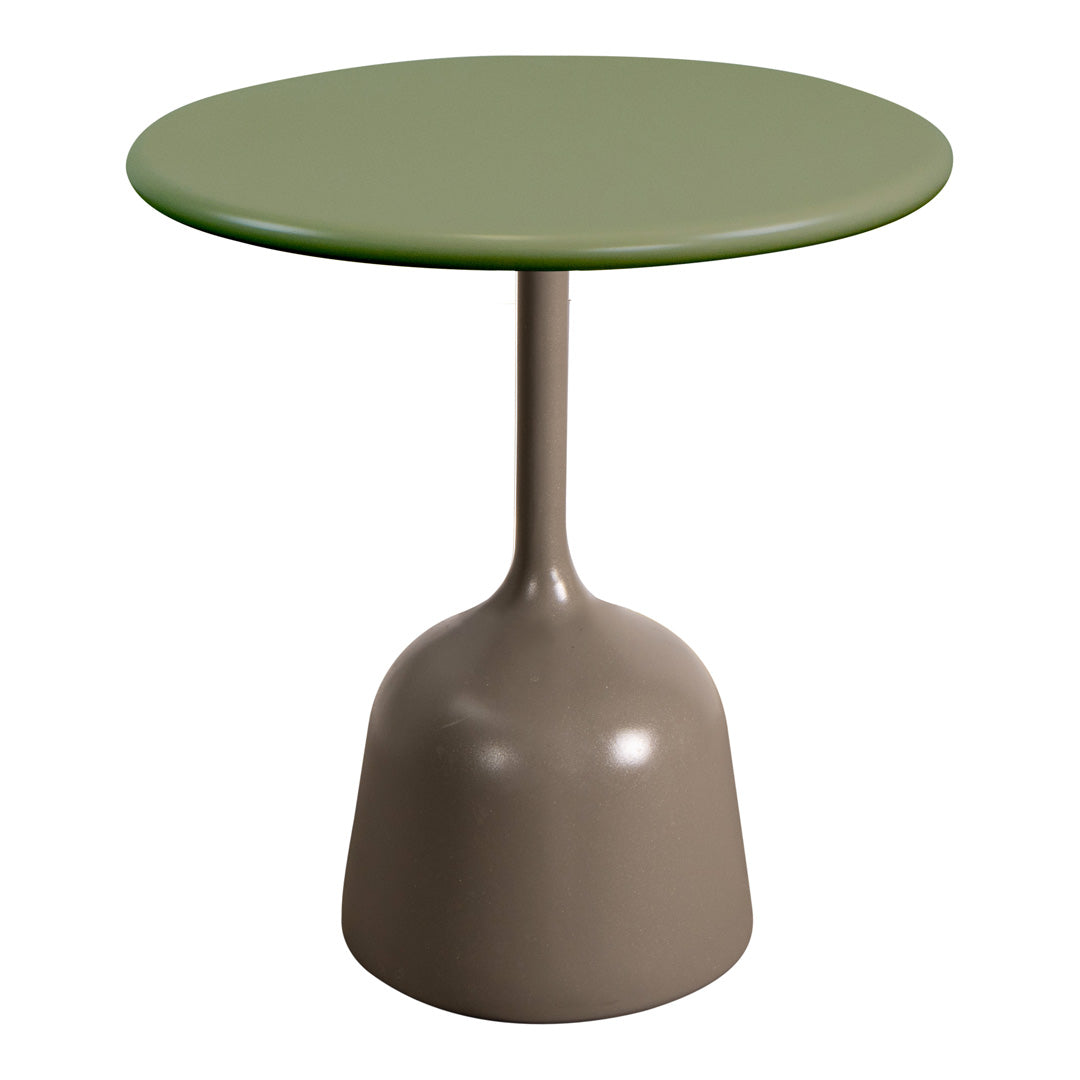 Round Coffee Table with Glaze Finish - Small Modern Side Table for Living Room, Bedroom, or Office - Perfect for Coffee, Books, and Decor