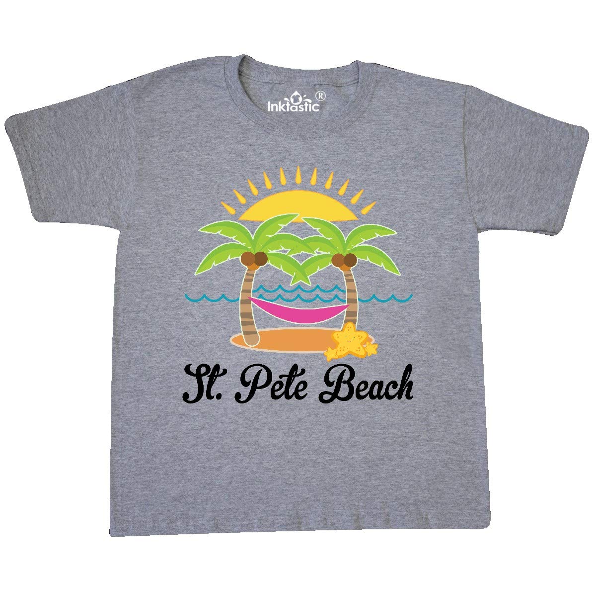 Inktastic St. Pete Beach Florida Vacation Youth T-Shirt - Soft Cotton Tee for Boys & Girls - Beach Trip Souvenir & Casual Wear - Perfect for Family Vacations, Summer Outings & Florida Travel Gifts