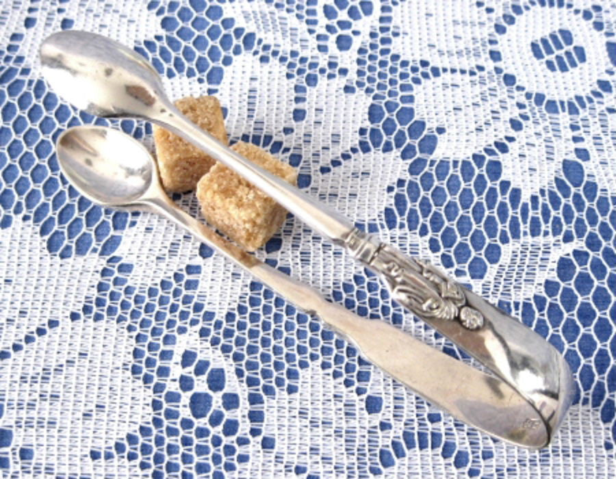 Antique Edwardian Apostle Sugar Tongs by Bridon Bros Sheffield 1900-1910 - Silver Plated Spoon Ends with Elegant Finial | Perfect for Vintage Tea Parties, Victorian Decor & Collectors