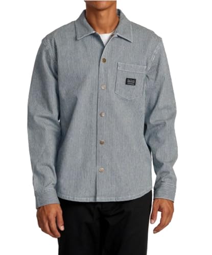 Chainmail Hickory Overshirt | Blue Hickory