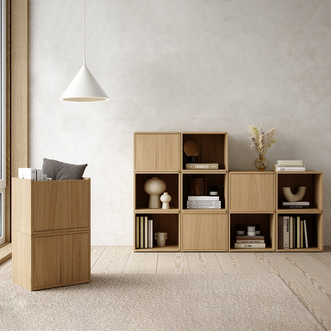 Modular Wall Shelves Cube Bricks - Space Saving Storage for Home, Office & Dorm Room Organization