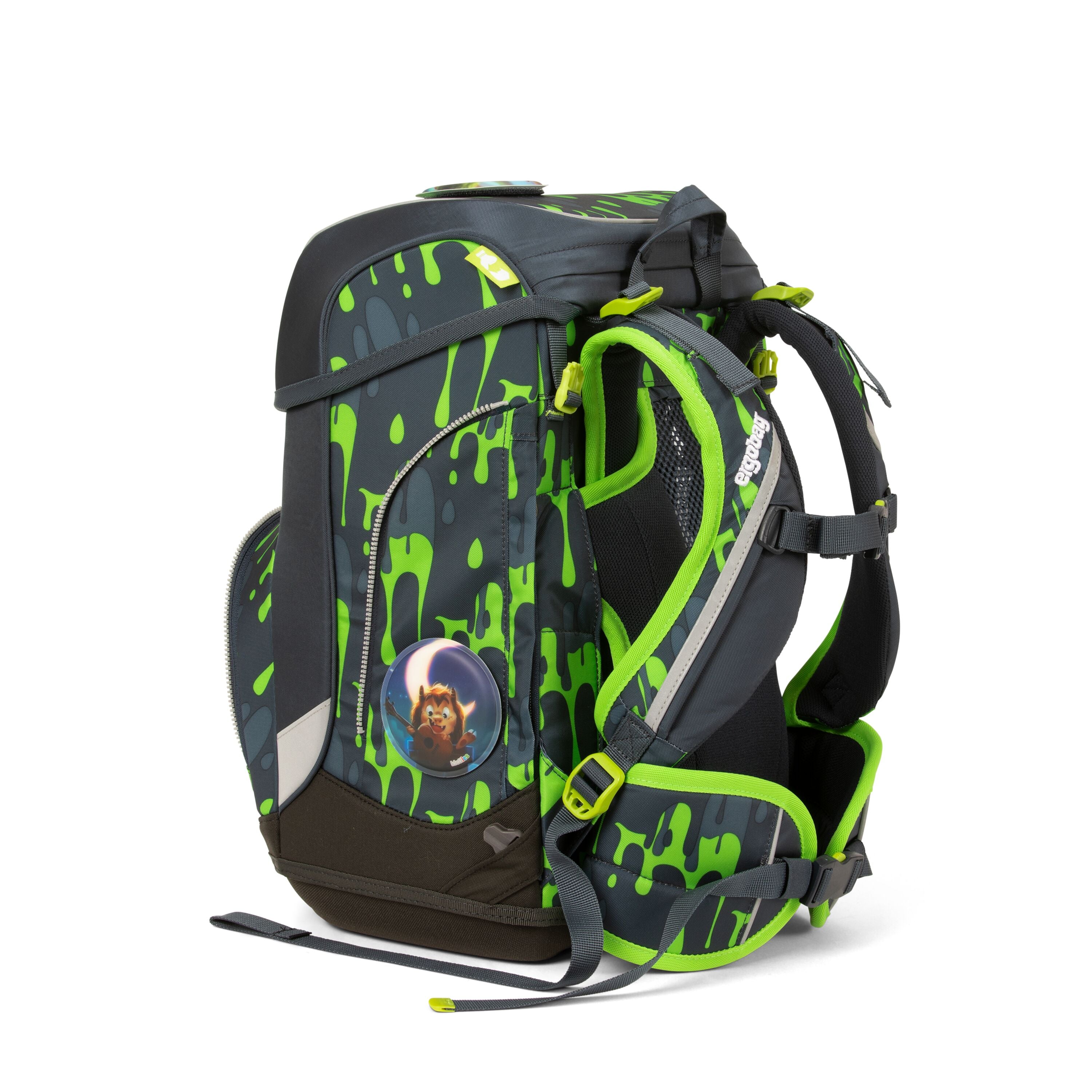 Ergobag SET Cubo 5-Piece School Backpack with Glibbbär - Perfect for Kids' School, Travel & Outdoor Adventures