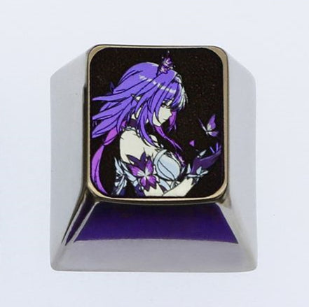 Honkai: Star Rail Titanium Alloy Custom Keycaps - Anime & Game Art Metal Decorative Keycaps for Mechanical Keyboards - Perfect for Gaming Enthusiasts & PC Builders