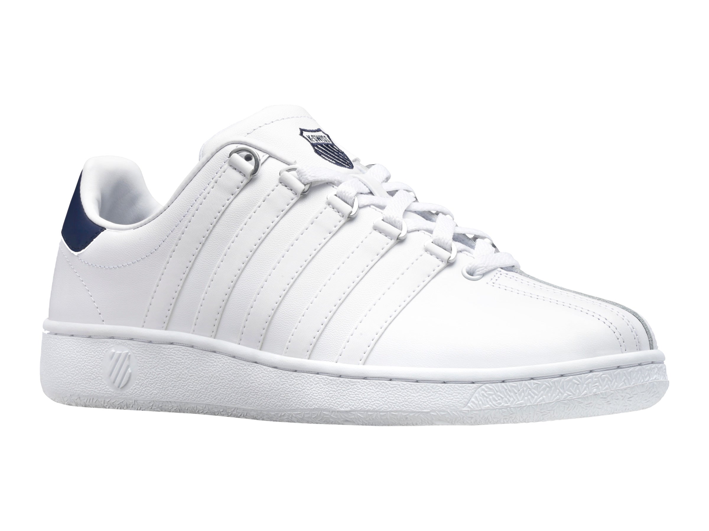 Classic VN Sneakers in White/Navy - Comfortable & Stylish Casual Shoes for Men & Women | Perfect for Walking, Running & Everyday Wear