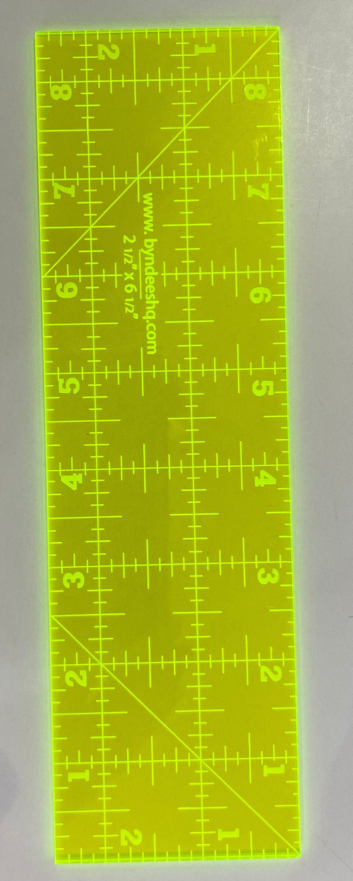 2.5 x 8.5 Inch Square Ruler - Precision Measuring Tool for Quilting, Sewing, Crafting & DIY Projects | Perfect for Fabric Cutting, Scrapbooking & Woodworking