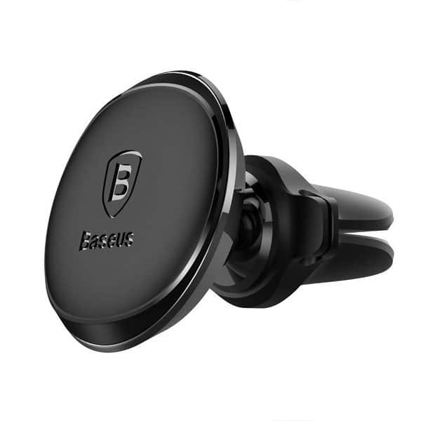 Baseus Round Magnetic Air Vent Car Mount with Cable Clip - Secure Phone Holder for iPhone, Samsung, Google Pixel - Perfect for Driving, Navigation & Hands-Free Calls