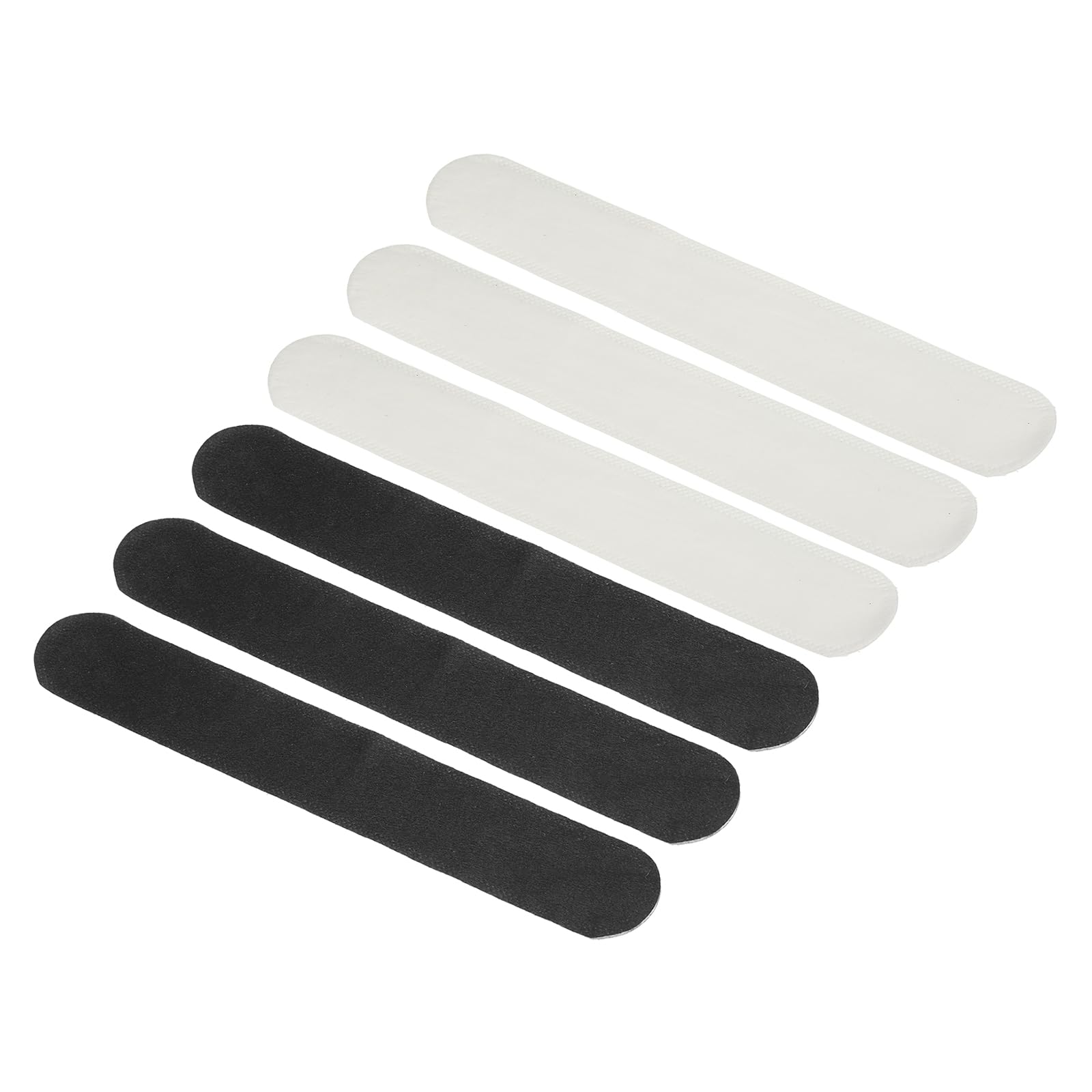 PATIKIL 40-Pack Disposable Sweat Liner Caps - 9 Inch Absorbent Sweat Guard Pads for Golf, Baseball & Tennis Hats (Black & White) - Stay Dry & Comfortable During Sports & Outdoor Activities