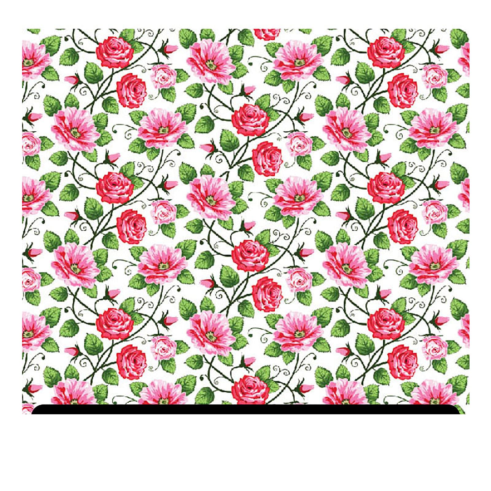 Floral Patterned Heat Transfer Vinyl (HTV) - 19.66