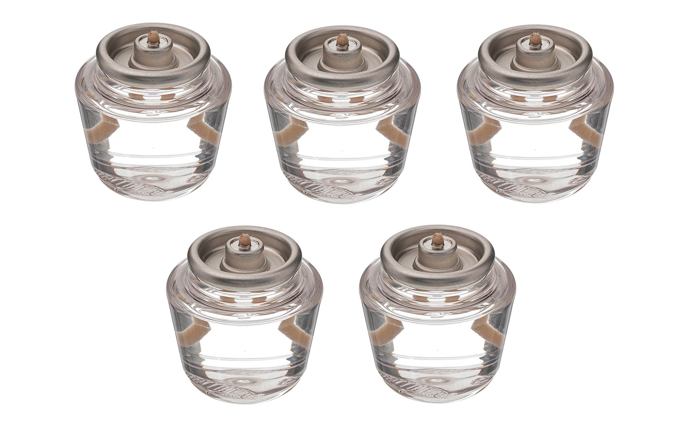 D'light Online Liquid Wax Disposable Clear Plastic Fuel Cells - 15 Hour Dripless Smokeless Liquid Candles (96 Pack) for Home Decor, Wedding Centerpieces & Romantic Ambiance Lighting