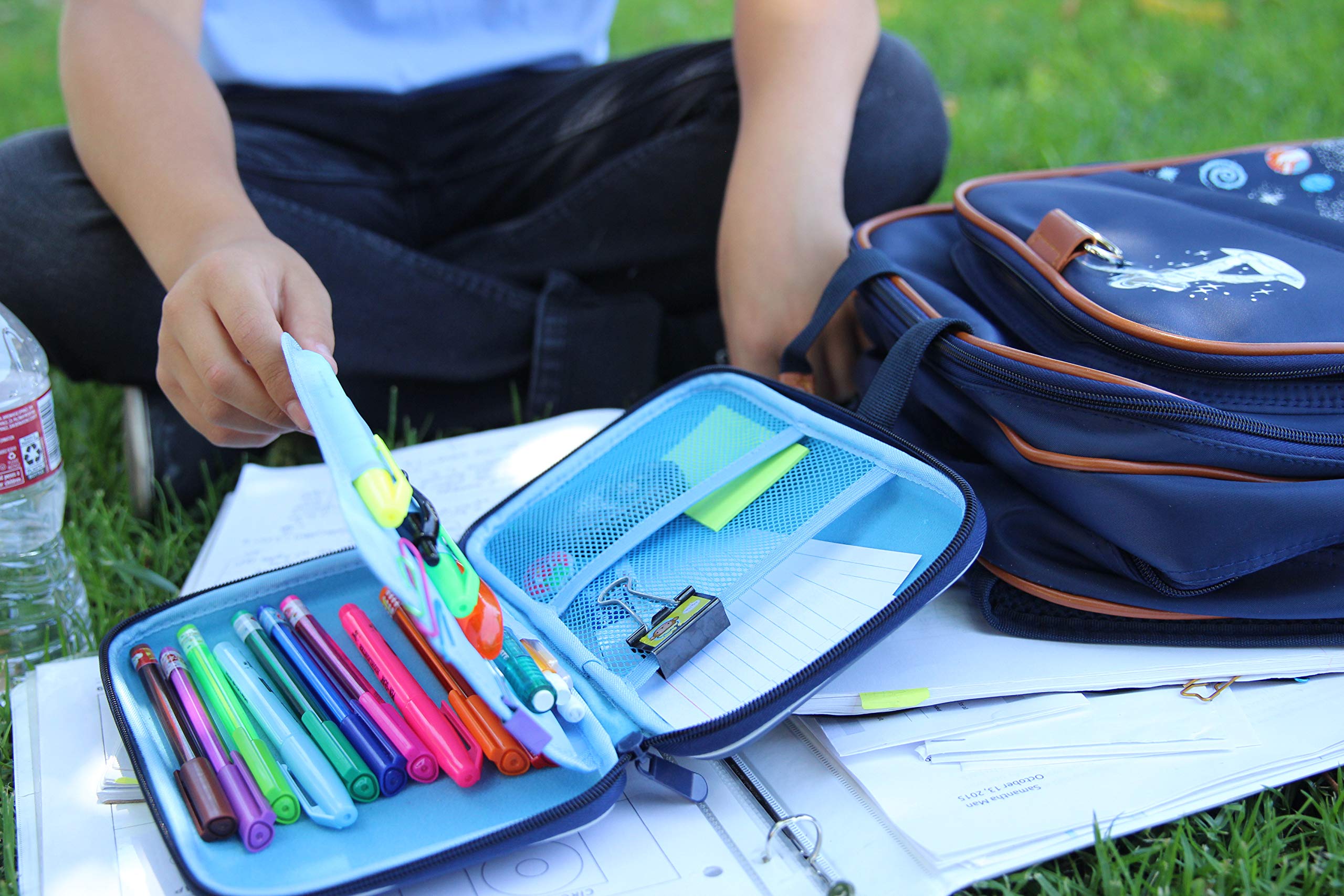 Kids Pencil Case - Zippered Organizer for School Supplies, Perfect for Boys & Girls