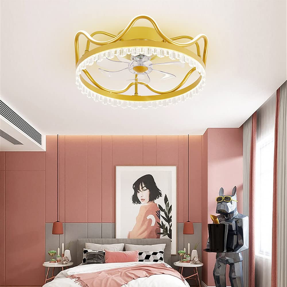 Modern LED Ceiling Fan with Light - Remote & Smart App Control, 3 Adjustable Speeds, Dimmable Lighting & Timer Function - Perfect for Bedroom, Living Room & Home Office
