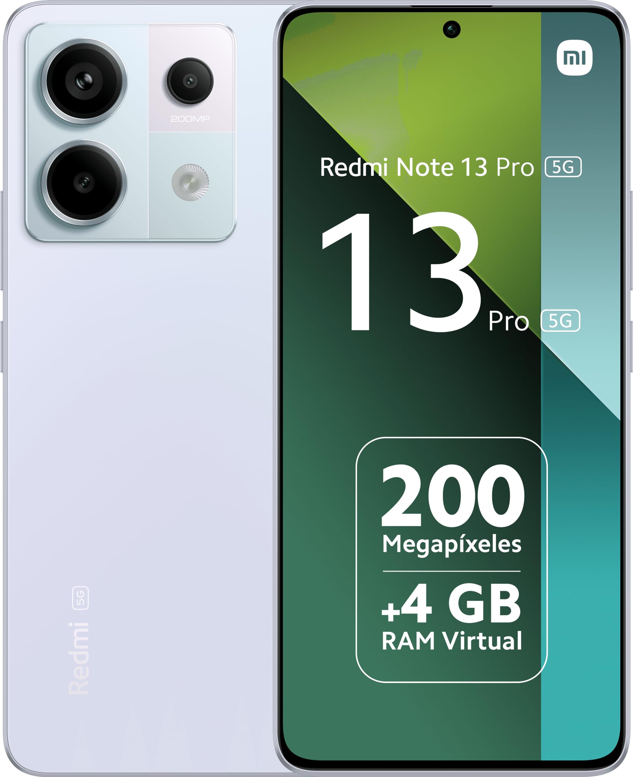 Xiaomi Redmi Note 13 Pro 5G Smartphone - 8GB RAM 128GB ROM, Aurora Purple, Dual SIM - Fast 5G Connectivity, High Performance for Gaming & Streaming