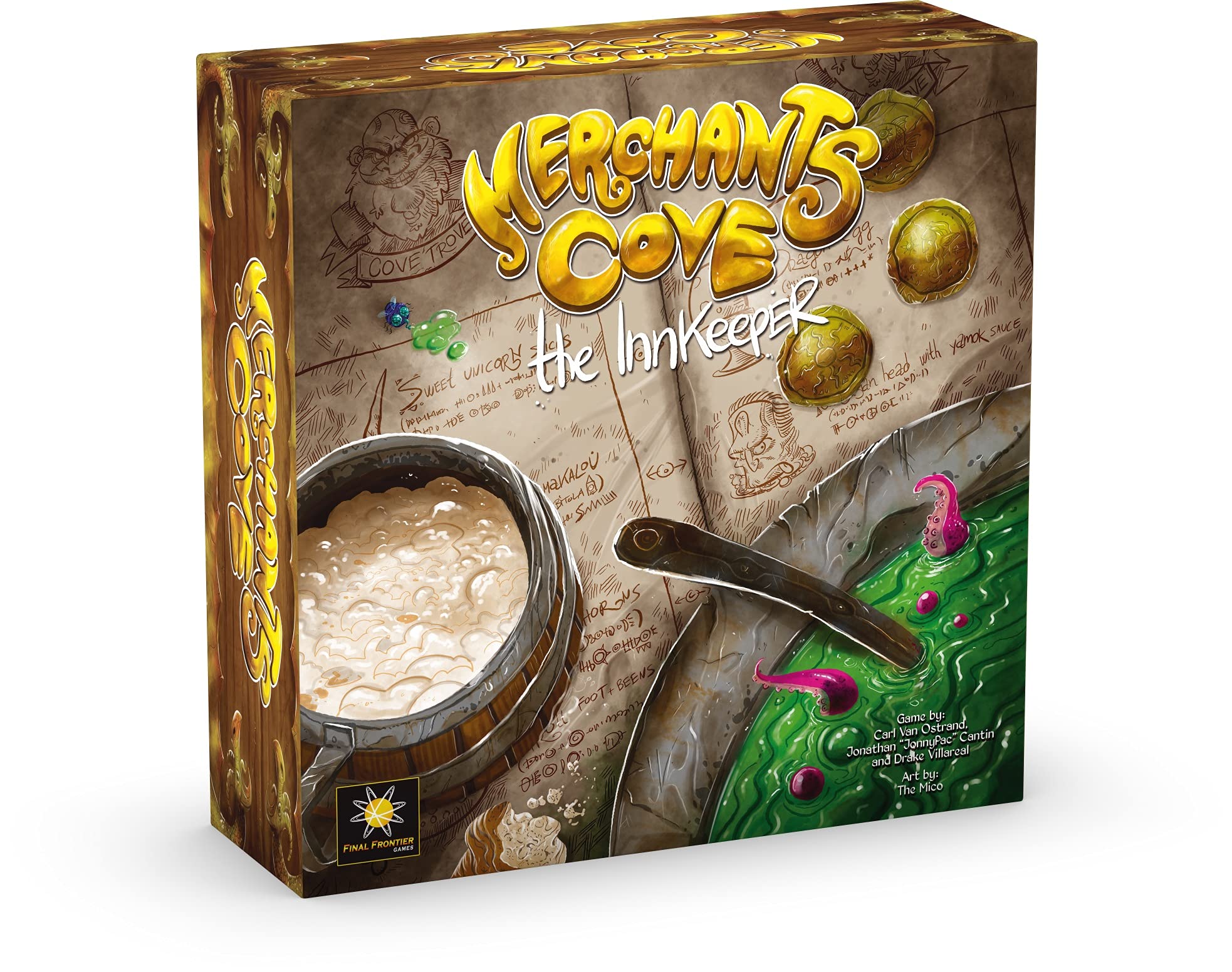Final Frontier Games Merchants Cove - The Innkeeper Board Game Expansion (Brown Edition) - Strategy Game for Adults & Teens - Perfect for Game Nights & Fantasy RPG Fans