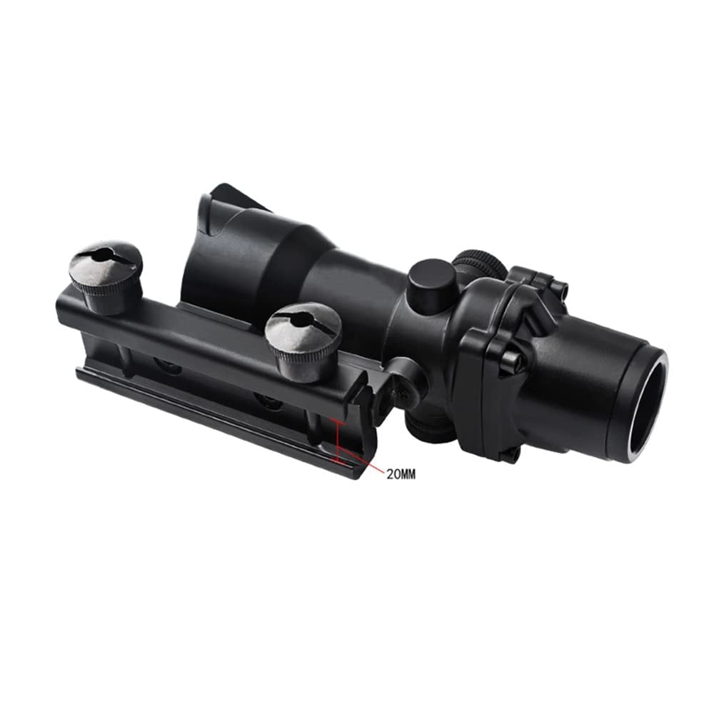 HWZ Scope 4x32 True Fiber Optic Red Illuminated Crosshair BDC Rifle Scope - Perfect for Hunting, Target Shooting & Tactical Use