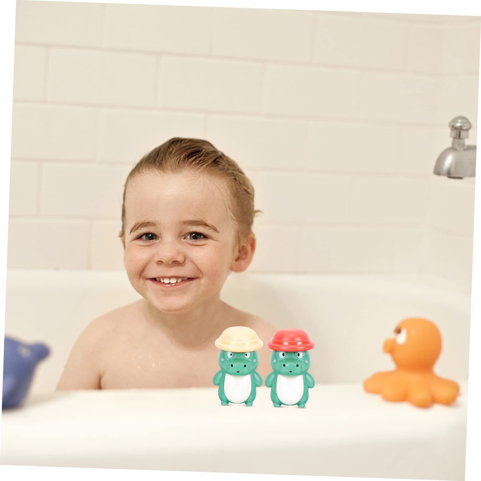 iFundom 10-Pack Wind-Up Bath Toys - Swimming Whale Squirt Water Spray Toys for Kids, Fun Bathtub & Pool Games - Perfect for Toddlers & Baby Bath Time Play