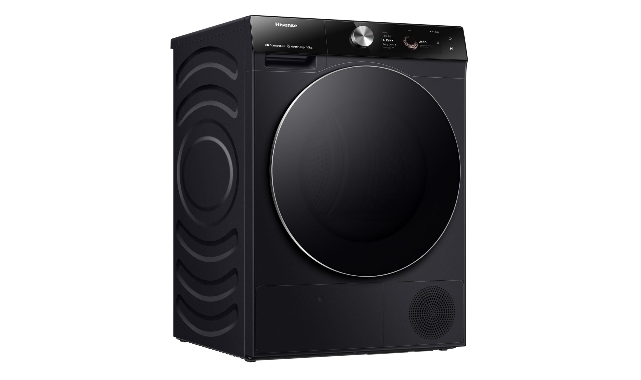 Hisense Series 9 10kg Heat Pump Dryer - Energy Efficient, Quiet Operation, Charcoal Black (HDFS10HPB) - Perfect for Large Families & Eco-Friendly Homes
