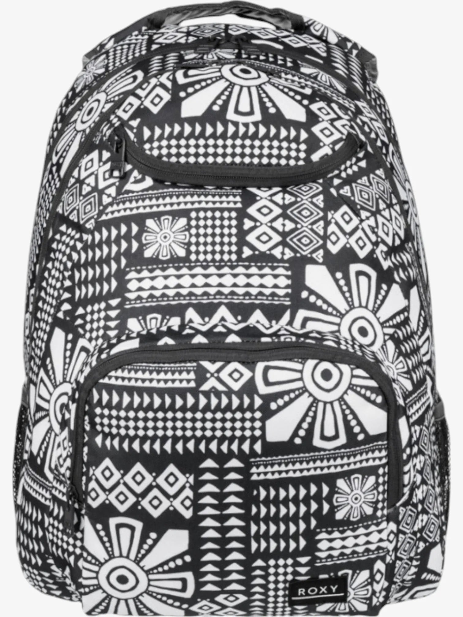 ROXY Shadow Swell Printed Backpack - Stylish & Durable Black Backpack for Women | Perfect for School, Travel & Outdoor Adventures