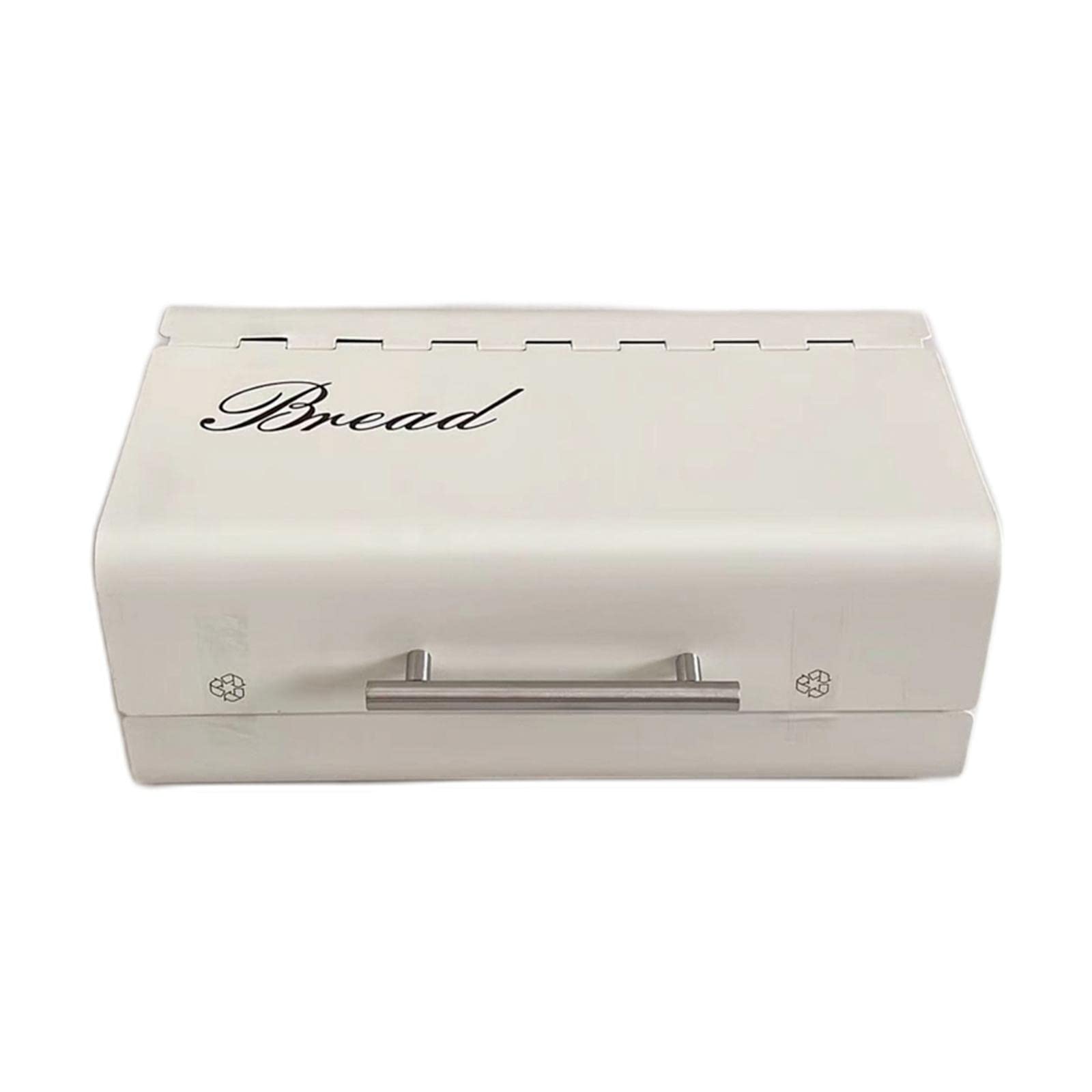 Bothyi Galvanized Iron Roll Box with Lid - White Storage Bin for Bread, Kitchen & Pantry Organization | Perfect for Home, Bakery & Restaurant Use