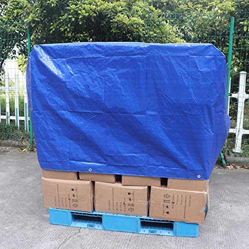 40x60 Heavy Duty 5 Mil Waterproof Tarp Cover - UV Resistant, Rip & Tear Proof Poly Tarpaulin with Reinforced Edges - Perfect for Roof Protection, Camping Gear, Patio Furniture Cover, Pool Cover, Boat Cover & Outdoor Use (Blue)