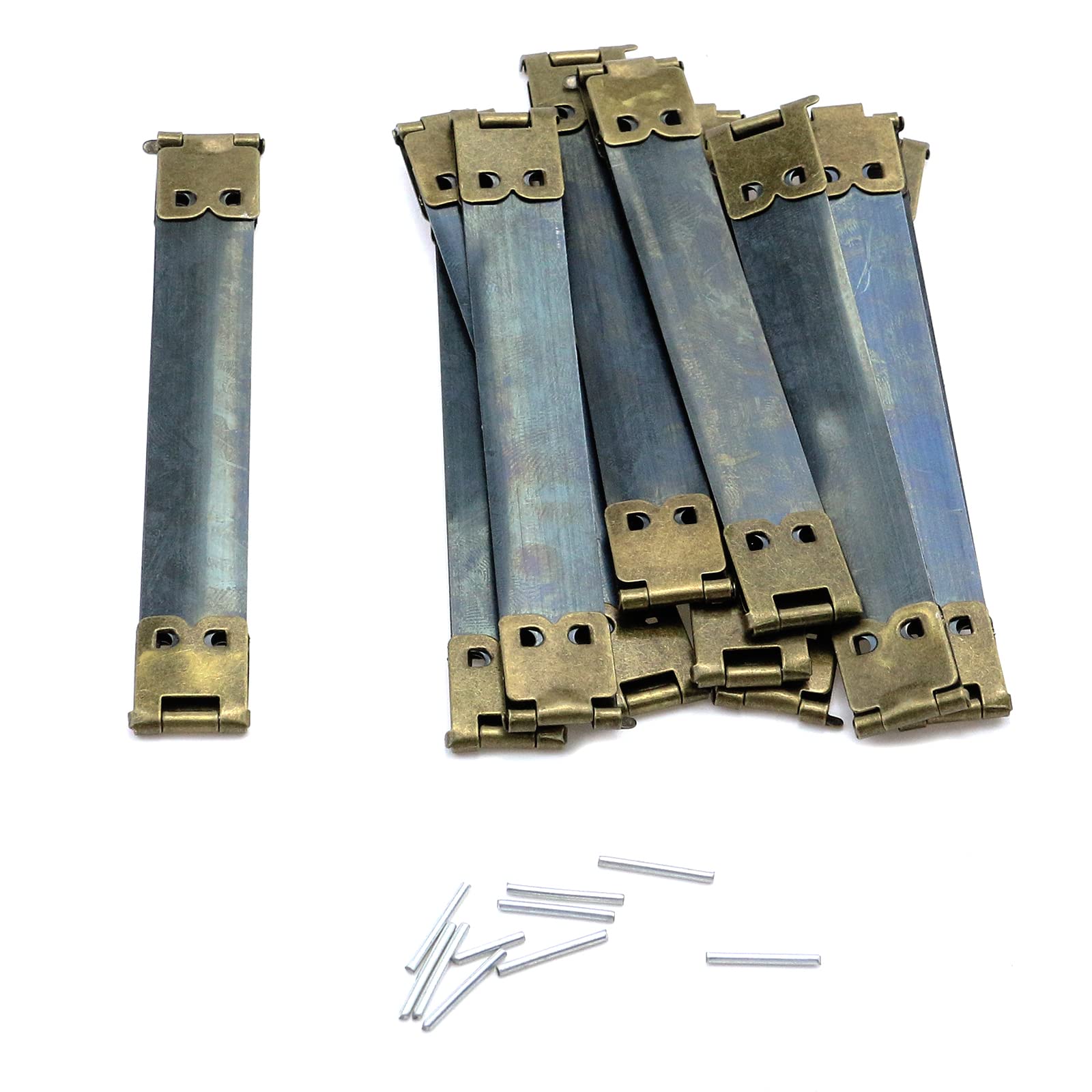 10Pcs Antique Bronze Metal Internal Kiss Clasp Purse Frames - 3.94