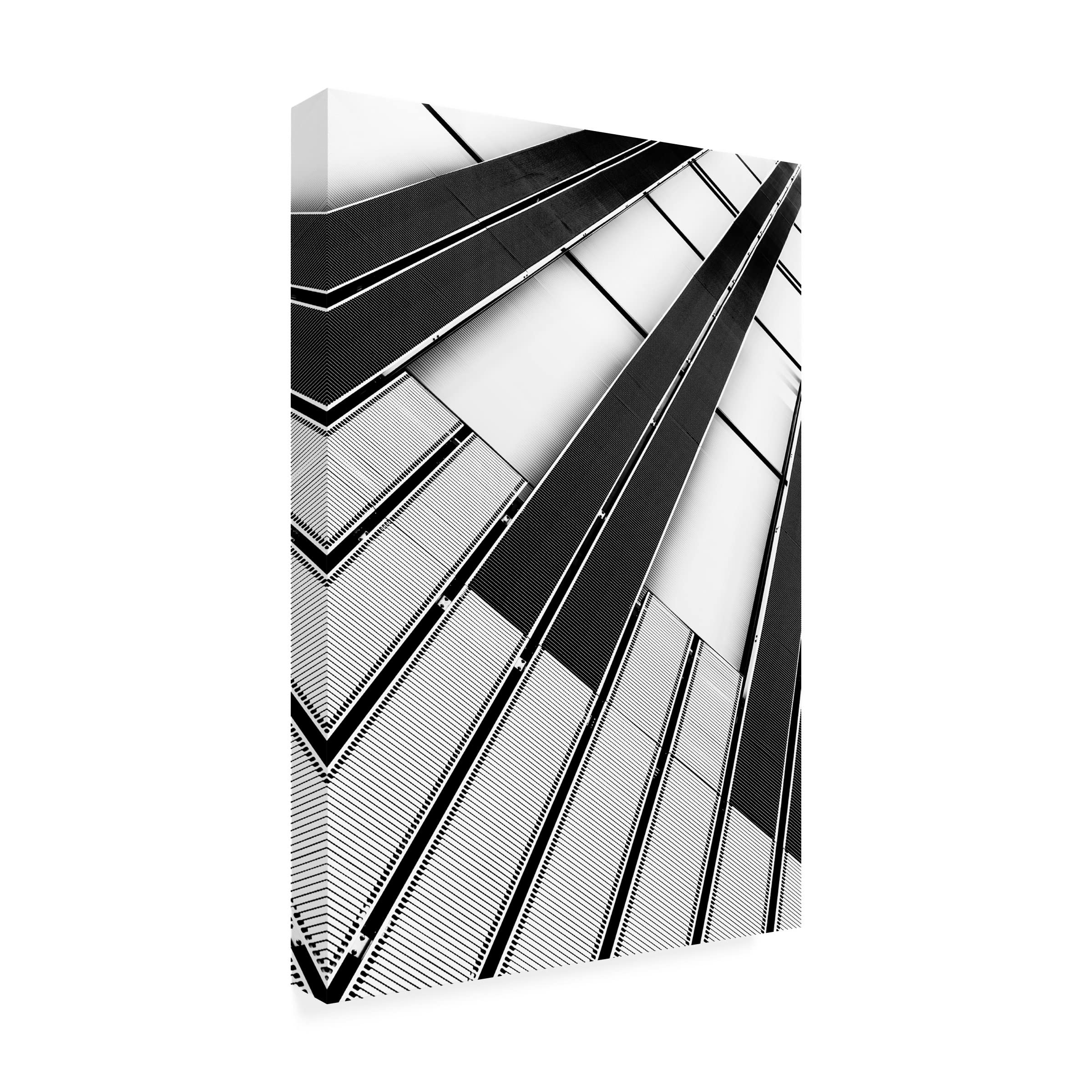 Trademark Fine Art 'Diagonal Perspective' Canvas Wall Art by Greetje Van Son - Modern Abstract Painting for Living Room, Bedroom & Office Decor