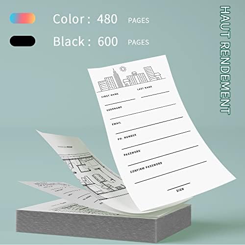 High-Quality Remanufactured HP 63 & 63XL Ink Cartridge Replacement - Compatible with Envy 4520/4512/4516, Officejet 5252/3830/3833/4655/5255, Deskjet 1112/2130/3630/3634 Printers (1 Black + 1 Color) - Perfect for Home Office Printing & School Projects