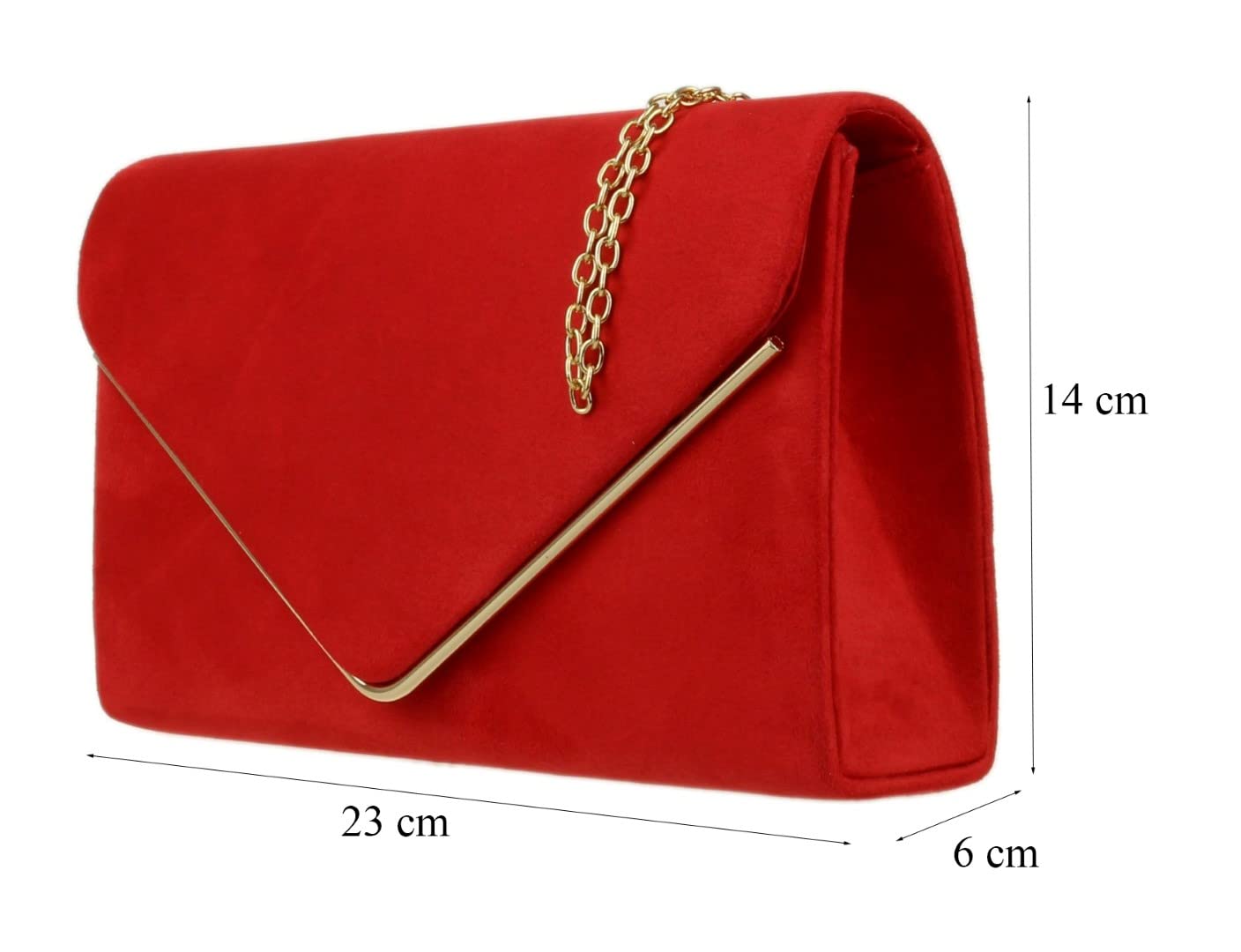Stylish Women's Faux Suede Envelope Clutch Purse - Elegant Handbag for Party, Wedding & Evening Events - Trendy Girly Accessory for Date Night & Special Occasions