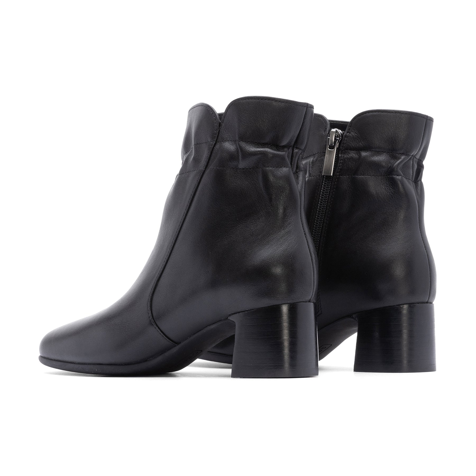 Abeo Avenue Mid Black Nappa Leather Shoes - Stylish & Comfortable Women's Boots for Casual Wear, Office & Outdoor Activities