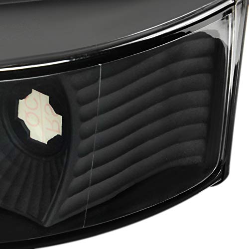 1992-1996 Ford F150 F250 F350 Bronco Black Clear Lens Headlights with Bumper & Corner Lamps - Complete Front Lighting Kit for Off-Road & Restoration Projects