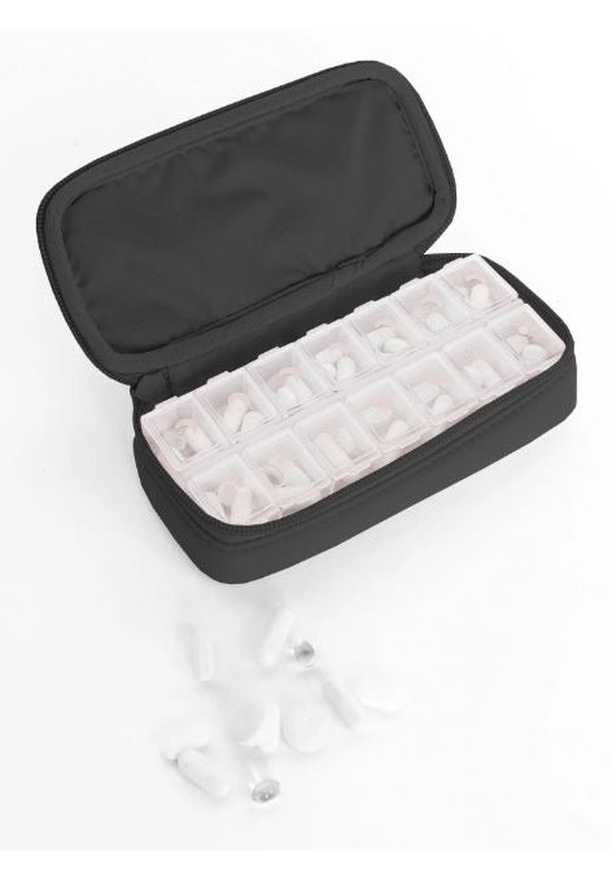 Mytagalongs Weekly Pill Organizer - 7 Day Vitamin Box with AM/PM Compartments - Perfect for Travel, Medication & Daily Supplements
