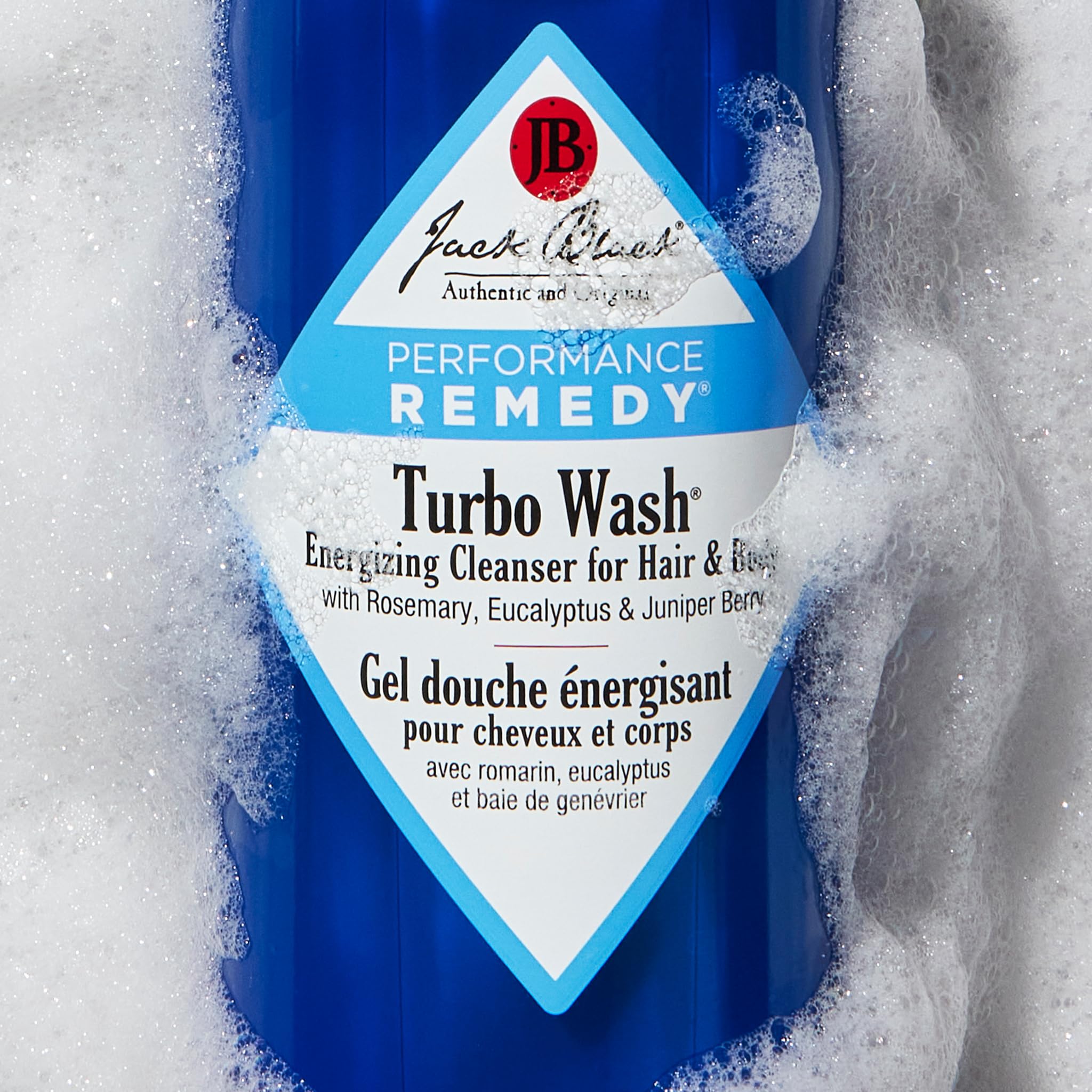 Jack Black Turbo Wash Energizing Cleanser for Hair & Body - 2-in-1 Men's Shampoo & Body Wash with Natural Ingredients | Refreshing & Hydrating for Gym, Travel & Daily Use