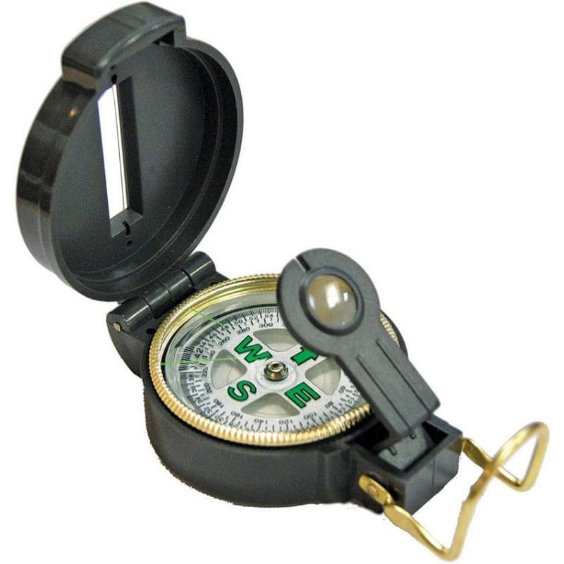 Best Lensatic Navigation Compass for Hiking, Camping & Outdoor Survival - Military Grade Precision Compass with Sighting Tool