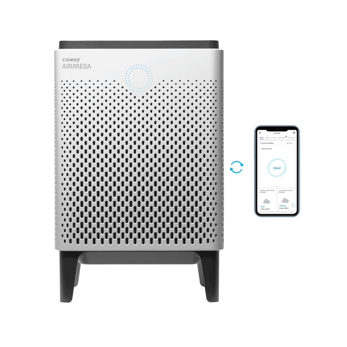 Coway Airmega 400S Smart Air Purifier with HEPA Filter - Large Room Coverage for Home, Office & Bedroom - Reduces Dust, Allergens & Odors - Perfect for Allergy Sufferers & Pet Owners