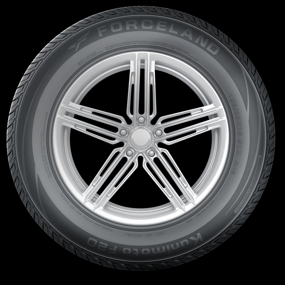 Forceland Kunimoto F20 88H 185/65R15 All-Season Performance Tire - Durable Tread for Highway & City Driving